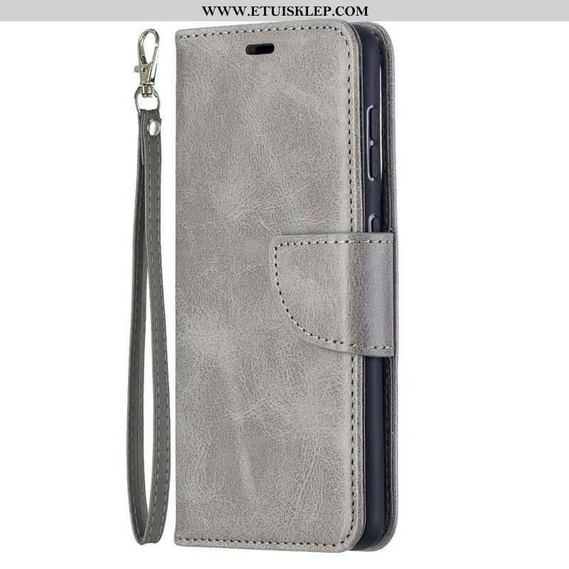 Etui Folio do Samsung Galaxy S21 5G Skórzany Futerał Gładka Klapa Ukośna